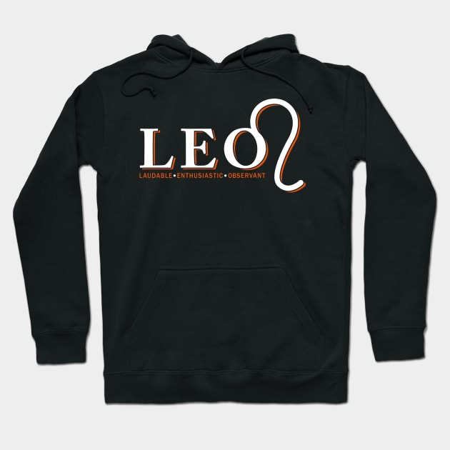 Leo Sign Hoodie by LetsBeginDesigns